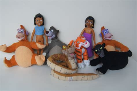 Disney Jungle Book Mowgli Vultures Louie Shanti Kaa Shere Figures ...