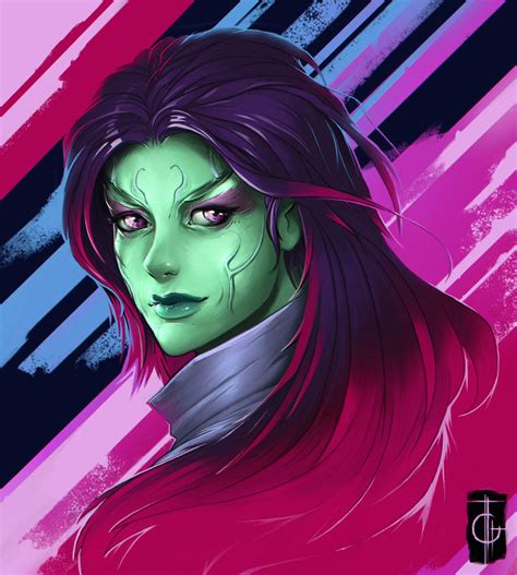 Guardians Of The Galaxy Gamora by thegameworld on DeviantArt