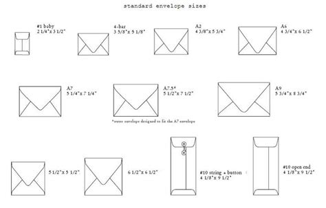 Standard envelope sizes | FYI | Pinterest | Everything, Seals and Birthday invitations