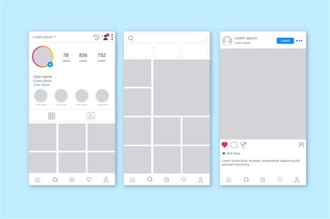 Instagram Profile Template - Free Vectors & PSDs to Download