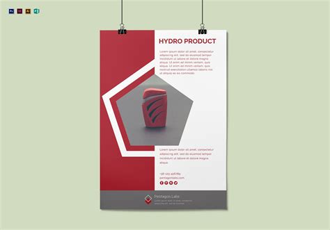 Product Advertisement Poster Design Template in PSD, Publisher ...