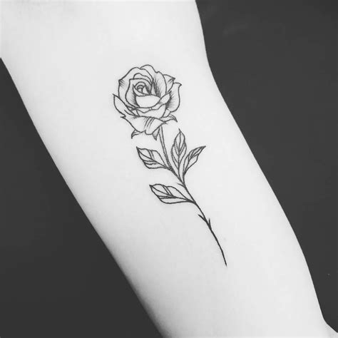 Rose Stem Tattoo, Rose Outline Tattoo, Butterfly Hand Tattoo, Rose Drawing Tattoo, Rose Hand ...