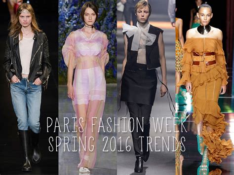 Paris Fashion Week Spring 2016 Trends