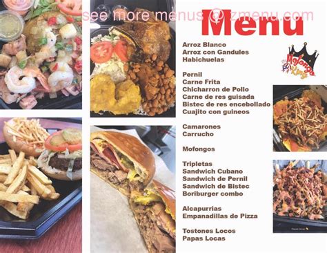 Online Menu of The Mofongo King Restaurant, Fort Pierce, Florida, 34984 - Zmenu