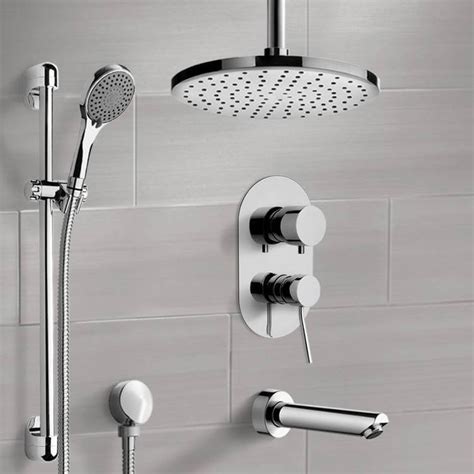 Ceiling Rain Shower Head With Handheld | Shelly Lighting