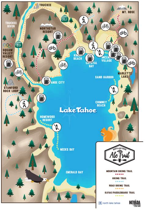 Every Mountain Town Needs an Adventure + Drink Guide Like This | Lake tahoe trip, Lake tahoe ...