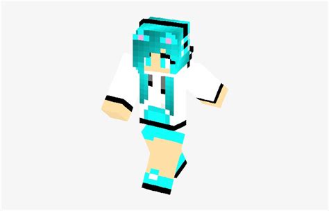 Minecraft Skins For Girls - Minecraft Skin Girls Blue Fox Transparent ...