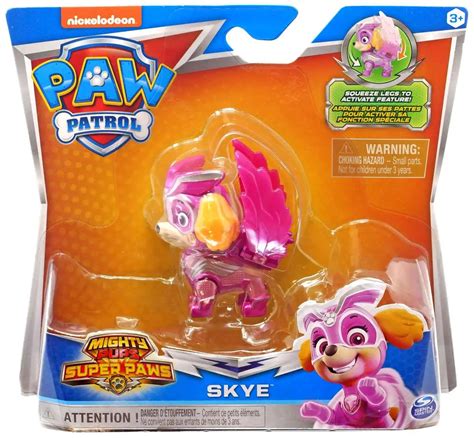 Paw Patrol Mighty Pups Super Paws Skye Vehicle Figure Spin Master - ToyWiz