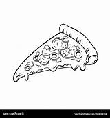 Pizza Slice Coloring Pages sketch template