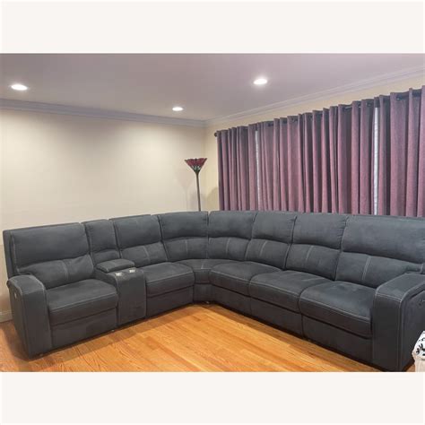 Raymour & Flanigan Ian 7 piece Sectional Sofa - AptDeco