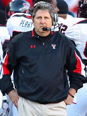 Mike Leach Former head football coach of the Texas Tech Red Raiders ...