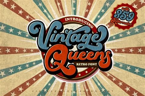 Vintage Party - Bold Retro Font | Stunning Script Fonts ~ Creative Market