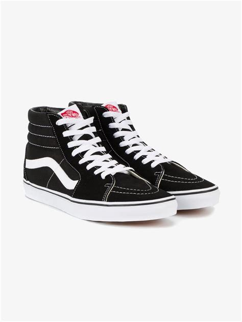 VANS UNISEX SK8-HI SUEDE PANELLED SNEAKERS IN BLACK, BLACK TRUE WHITE ...