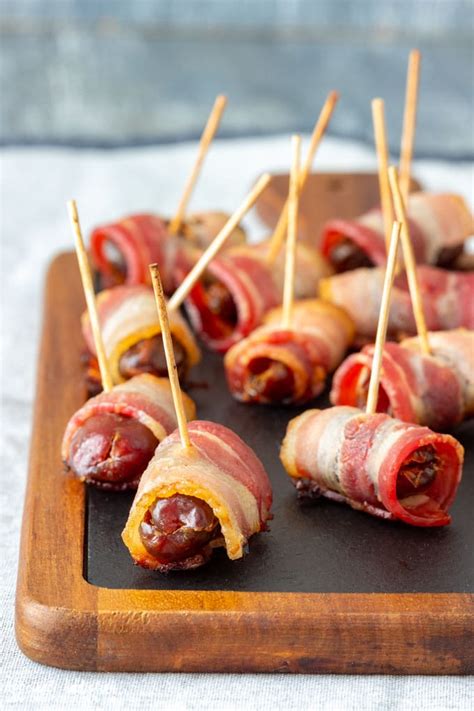 Bacon Wrapped Dates Recipe - Appetizer Addiction