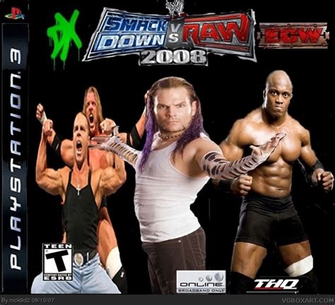 WWE SmackDown! vs RAW 2008 PlayStation 3 Box Art Cover by nick9d2