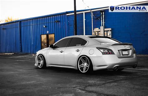 Stanced Nissan Maxima On Rohana RC 8 Custom Wheels — CARiD.com Gallery