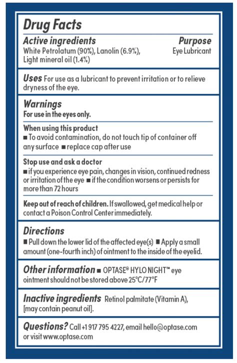 OPTASE® HYLO Night™ Eye Ointment – Fortifeye