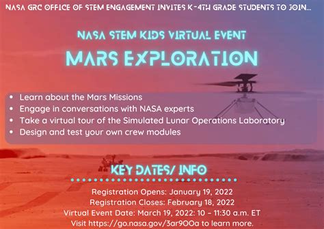 NASA STEM Kids Virtual Event – Mars Exploration | Portage 4-H