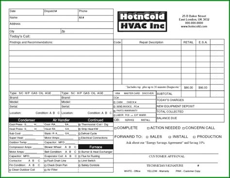 Hvac Estimate Template Templates-2 : Resume Examples