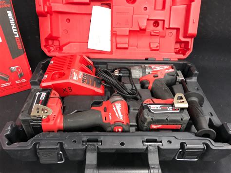 MILWAUKEE M12 5 TOOLS COMBO KIT, MILWAUKEE M18 CORDLESS DRILL SET