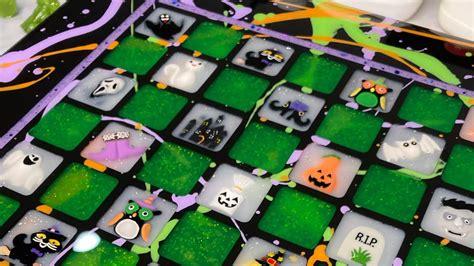 Halloween Resin Chess Checkers Board - YouTube