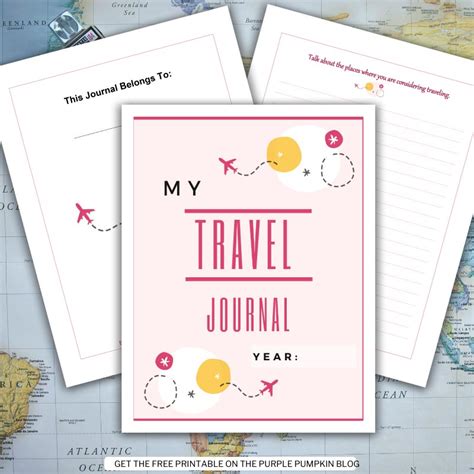 Free Printable Travel Journal To Document Your Adventures!