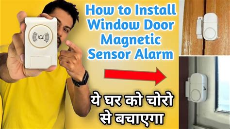 how to install door, window sensor | door security alarm | magnetic switch alarm | door magnet ...