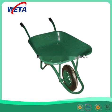 90L Boxed Black Builders Wheelbarrow with Galvanized Tray and Separate Frame, Green or Red ...