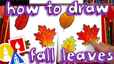 How To Draw Fall Leaves - YouTube