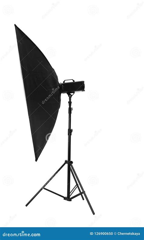 Studio Lighting on White Background. Stock Photo - Image of ...