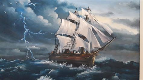 Famous Pirate Ship Painting