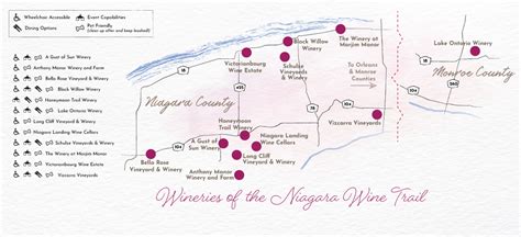 Map - Niagara Wine Trail, USA