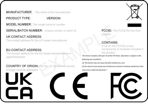 Product labelling for UKCA and CE - Touché Technology