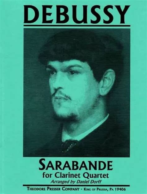 SARABANDE score and parts sheet music Debussy, Claude 3 clarinets and bass $41.75 - PicClick AU