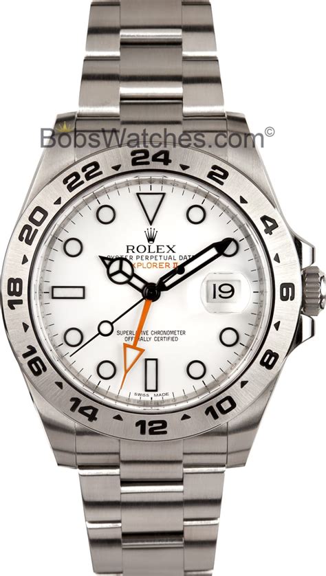 Rolex Explorer 2 White Dial 216570 - 100% Authentic Rolex at Bob's Watches