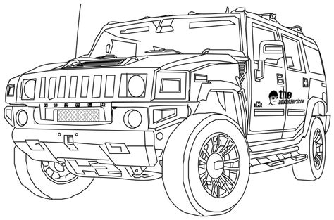 Hummer Coloring Pages Coloring Pages