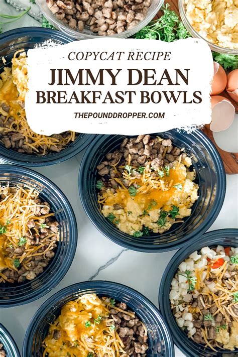 Jimmy Dean Copycat Breakfast Bowls - Pound Dropper