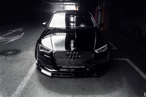 HD wallpaper: car, vehicle, black cars, Audi, Audi A3 Quattro | Wallpaper Flare