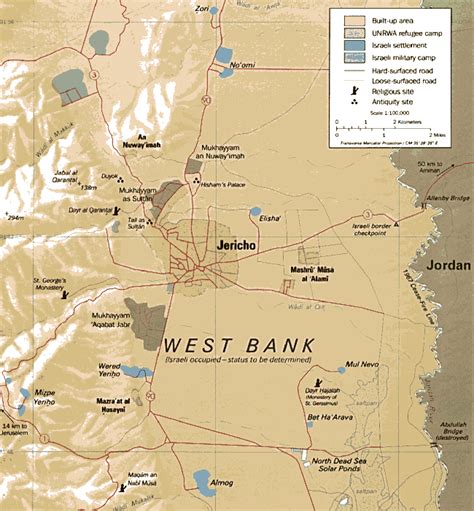 Map of Jericho and Vicinity | Jewish Virtual Library