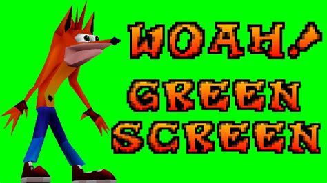 Woah! Green Screen | Original Crash Bandicoot Animation - YouTube