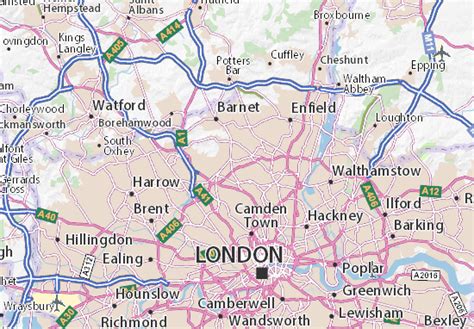 MICHELIN North Finchley map - ViaMichelin