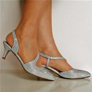 NEW Ladies Diamante Party Evening Low Kitten Heel Court Shoe Size 007 | eBay