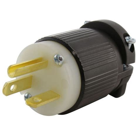 AC WORKS® NEMA 6-20P 20A 250V Straight-blade Plug with UL, C-UL Approval | The Home Depot Canada