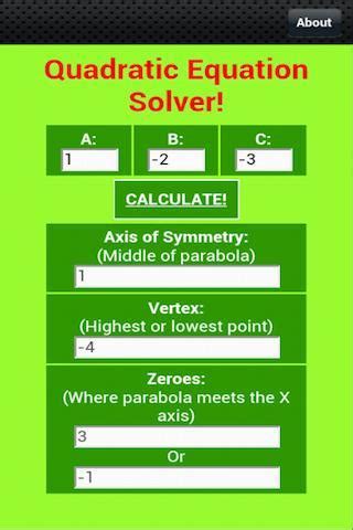 Free Quadratic Equation Solver APK for Android Download