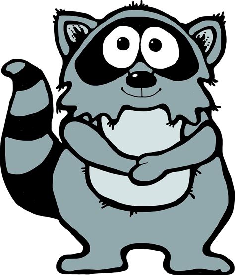 free clipart cartoon raccoon - Clip Art Library