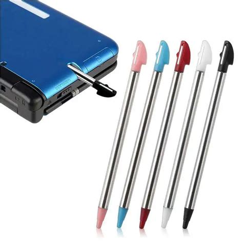 5pcs Colors Metal Retractable Stylus Touch Pen For Nintendo 3DS XL N3DS ...