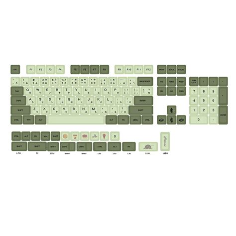 MATCHA V2 124 Keys English/Japanese PBT Keycaps - CLS Tech