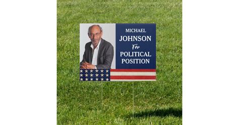 Custom Photo Campaign Political Lawn Yard Sign | Zazzle