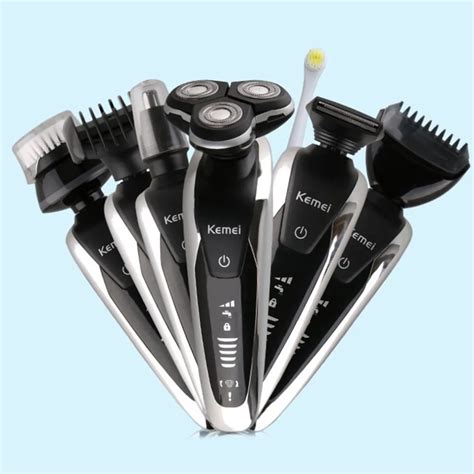 7in1 KEMEI Men's grooming kit shaver Precision trimmer beard Mustache turbo boost electric ...