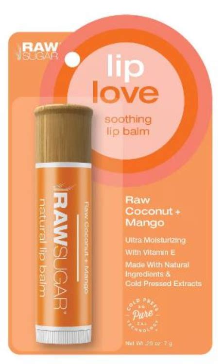 Raw Sugar Lip Love Soothing Lip Balm Raw Coconut + Mango - 1Source